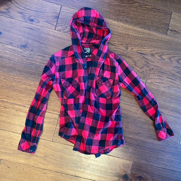 Red Flannel with Hood from TNA - Picture 1 of 1